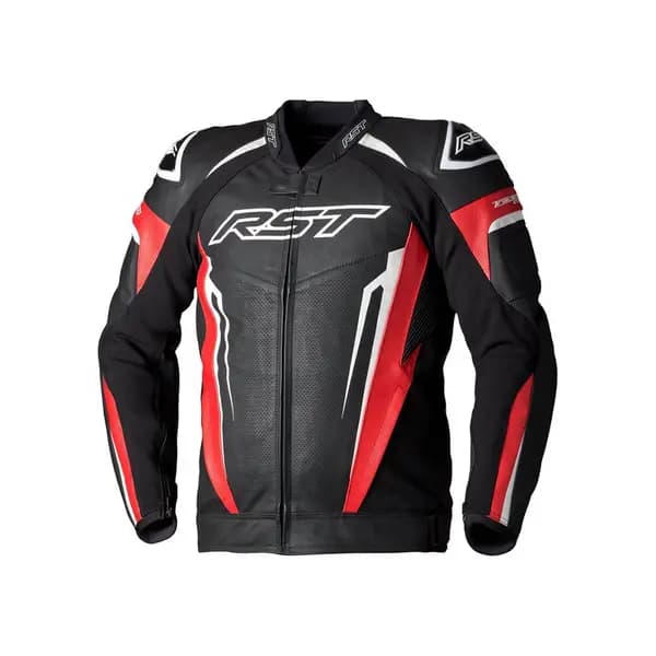 RST Tractech Evo 5 Leather Jacket Red Black White Size 50