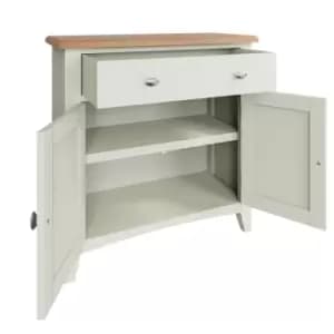 Kettle Interiors Two Tone Oak & White Sideboard With Drawers 75cm