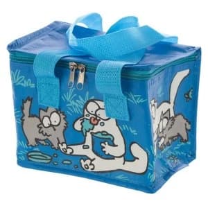 Woven Cool Bag Lunch Box - Blue Simons Cat and Kitten