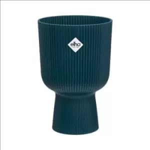 Elho Vibes Fold 14cm Coupe Plastic Indoor Plant Pot - Deep Blue