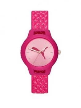 Puma Reset Pink Dial Pink Woven Watch
