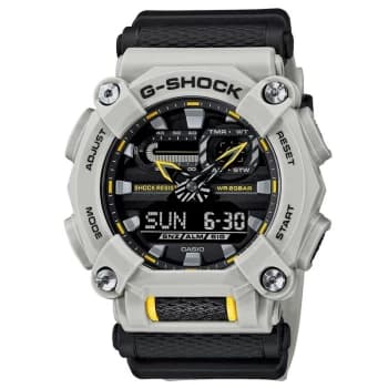 Mens G-Shock GA-900HC-5AER Hidden Coast Series Light Grey Strap Wristwatch