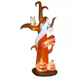 Halloween LED Inflatable Tree with Ghost and Pumpkin 2.7m, none