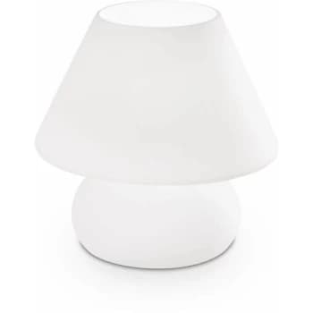 Ideal Lux Prato - 1 Light Large Table Lamp White, E27