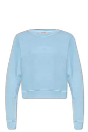 AllSaints Womens Tessa Punch Sweatshirt, Blue, Size: M