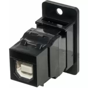 Tuk Ltd - KCUABBpm USB2 a f to b f ReversIble Low Profile Panel Mount Adaptor