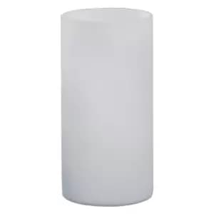 Table Desk Lamp Shade White Glass Opal Matt In Line Switch Bulb E14 1x60W