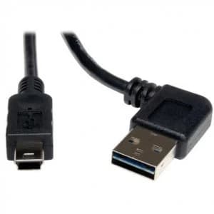 Tripp Lite Universal Reversible USB 2.0 Hi-Speed Cable (Reversible Right/Left Angle A to 5Pin Mini-B M/M) 6-ft.