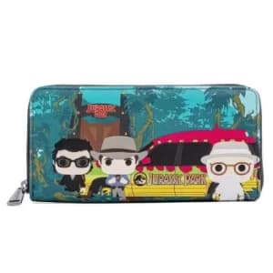 Pop By Loungefly Jurassic Park Gates Zip Around Wallet