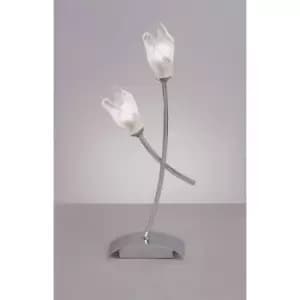 Table Lamp Pietra 2 Bulbs G9, polished chrome