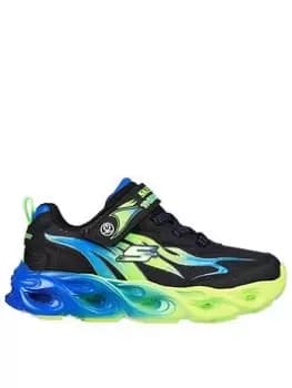 Skechers THERMO-FLASH-HEAT-FLUX TRAINER, Black, Size 3 Older