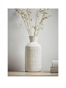 Cox & Cox Whitewashed Bottle Vase
