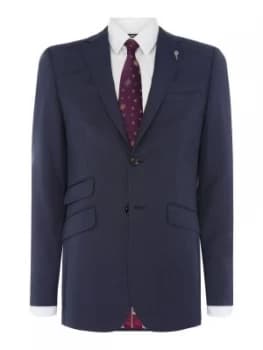 Ted Baker Mens Romar Pindot Suit Jacket Petrol