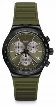 Swatch JUNGLE SNAKE Green Silicone Strap Green Dial Watch
