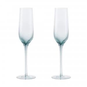 Denby Colours Champagne Flutes (Green) Set of 2