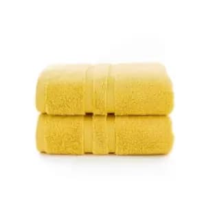 The Lyndon Company Chelsea 2 Pack Hand Towel - Ochre