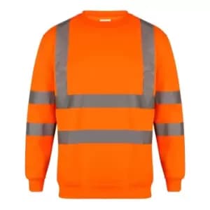 Yoko Unisex Hi-Vis Heavyweight Sweatshirt (3XL) (Hi Vis Orange)