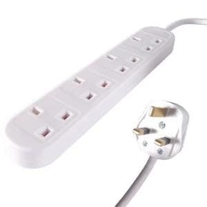 Connekt Gear UK 4-Gang Mains Power Extension Block 10m 27-4100