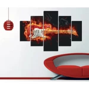 ST074 Multicolor Decorative MDF Painting (5 Pieces)