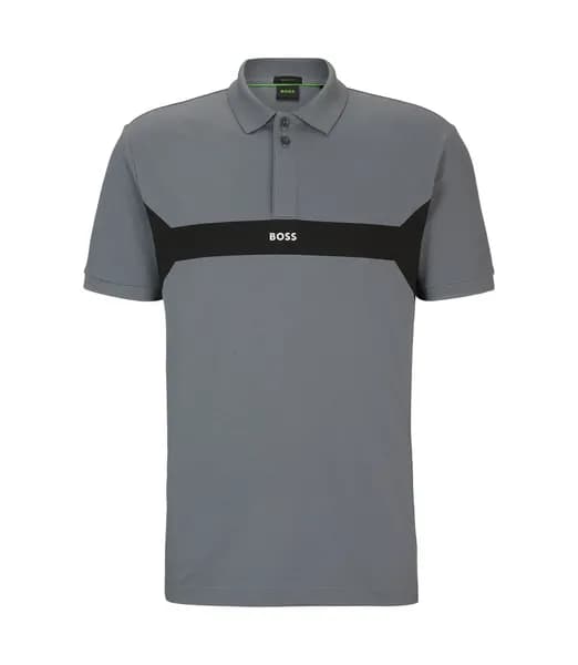 Boss Paddy 2 10253239 01 Short Sleeve Polos Small Grey 54530402350