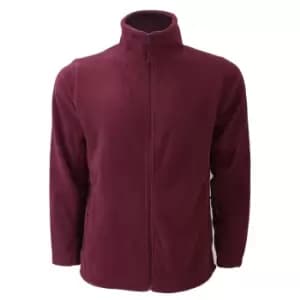 Russell Mens Full Zip Outdoor Fleece Jacket (3XL) (Burgundy)
