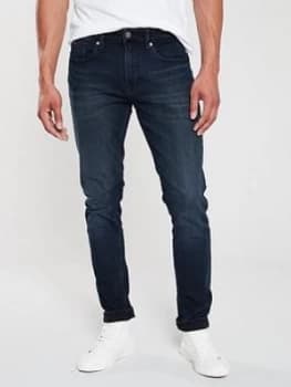 Tommy Jeans Steve Slim Fit Jeans - Indigo, Black, Size 34, Length Regular, Men