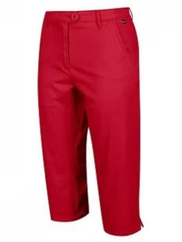 Regatta Maleena Capri II Pants - Red, Size 8, Women