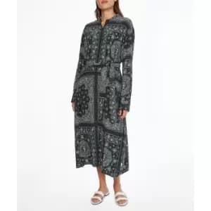 Bandana Print Maxi Dress