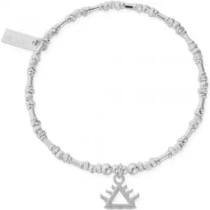 ChloBo Sacred Earth Sterling Silver Noodle Bead Fire Bracelet SBNB3102