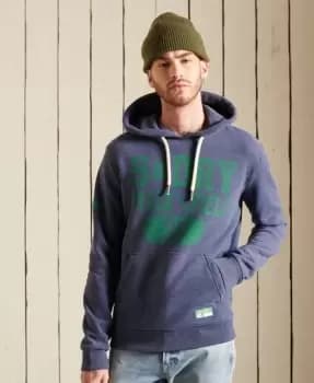 Superdry Mens Track & Field Hoodie Blue / Princedom Blue Marl - Size: M