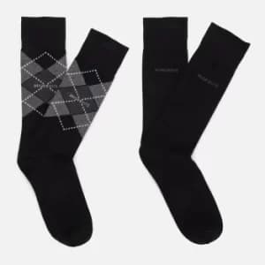 Hugo Boss 2 Pack Argyle Socks Size 39-42