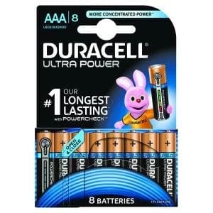 Duracell Ultra Power AAA Batteries Pack of 8 15071690