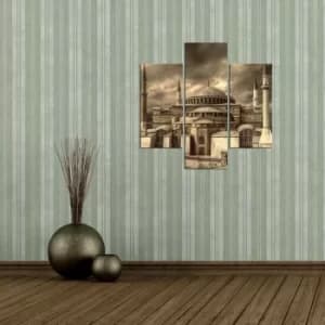 3MDF-069 Multicolor Decorative MDF Painting (3 Pieces)