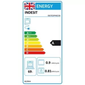 Indesit IS67G5PHX 60cm Single Oven Gas Cooker in Stainless Steel 69 Litre