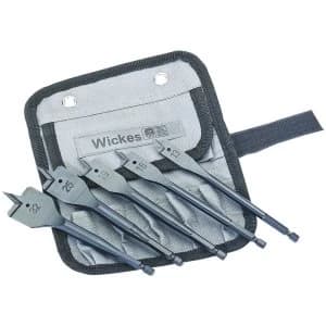 Wickes Flat Wood Bit Set 5 Piece