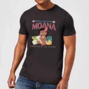 Disney Moana Born In The Ocean Mens T-Shirt - Black