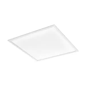 Flush Ceiling Panel Light 595mm White Sqaure Tile 40W Built in LED 4000K