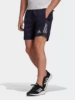 adidas Run Otr Shorts, Navy/Silver, Size XS, Men