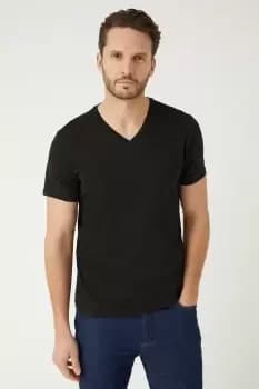 Black 3 Pack V Neck T-Shirts