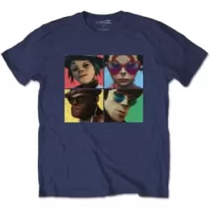 Gorillaz - Humanz Unisex XX-Large T-Shirt - Blue