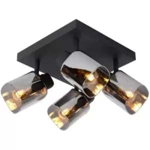 Lucide ALION - Ceiling Spotlight - 4xE14 - Black