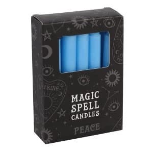 Light Blue Peace Spell Candles Pack of 12