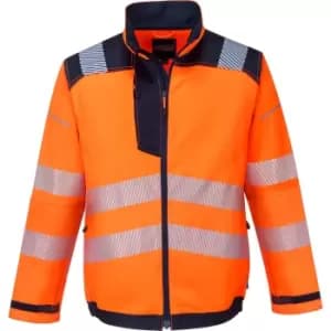 Portwest T500 PW3 Hi Vis Work Jacket Orange / Navy 3XL