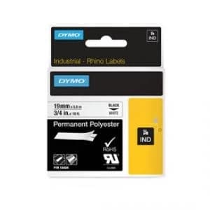 Dymo 18484 Black on White Label Tape 19mm x 5.5m