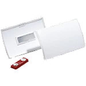 Durable Executive Name Badge Magnetic Landscape 90 x 54mm 821519 10 Pieces