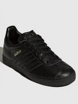 adidas Originals Gazelle Childrens Trainers - Black, Size 1