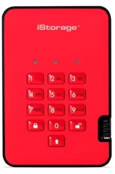 iStorage 500GB diskAshur2 HDD - Fiery Red