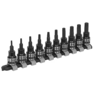 TRX-Star* Socket Bit Set 10PC 3/8" Sq Drive Black Series