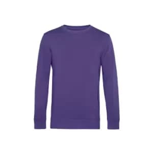 B&C Mens Organic Crew Neck Sweat (XS) (Radiant Purple)