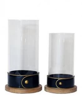 Arthouse Set 2 Glass Candle Holders